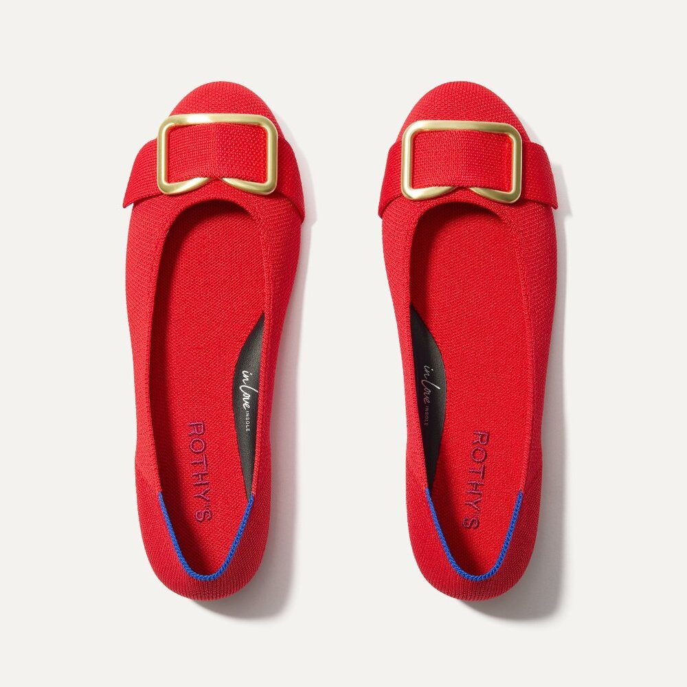 Rothy's The Emblem Ballet Flat - Cardinal Size 10